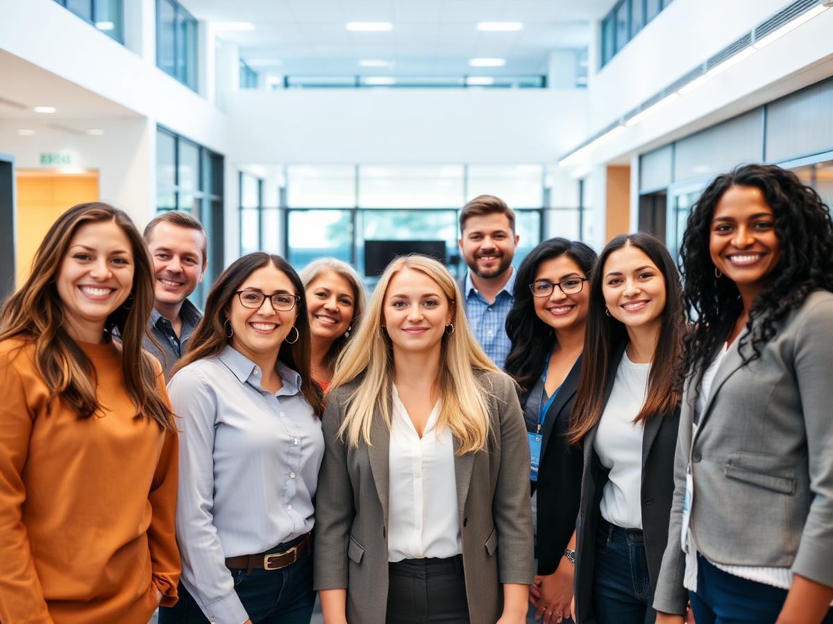 Diverse group of employees covered by essential health benefits
